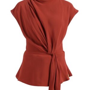 women rust top